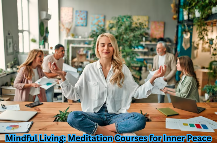 "Person meditating in serene nature - Mindfulness and Meditation Courses"