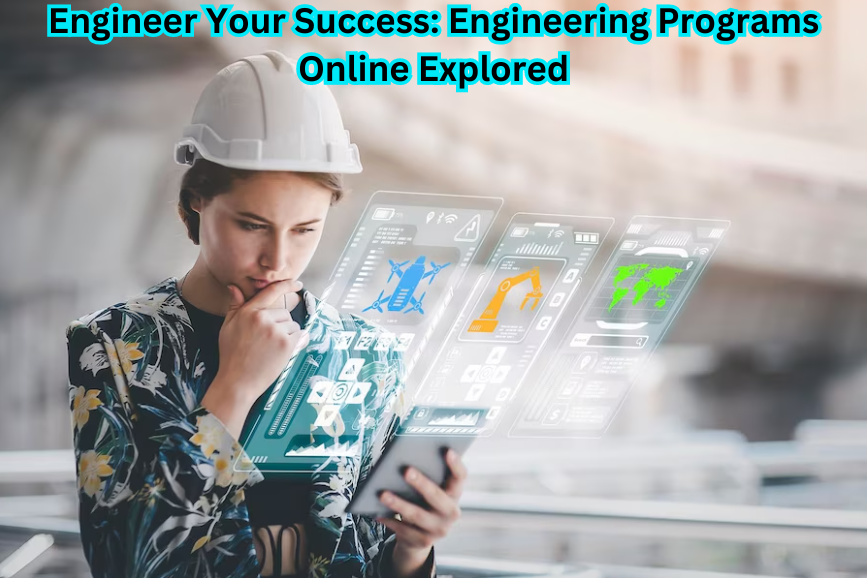 "Diverse group of students engaged in Engineering Programs Online, symbolizing the digital exploration of academic success in the engineering field."