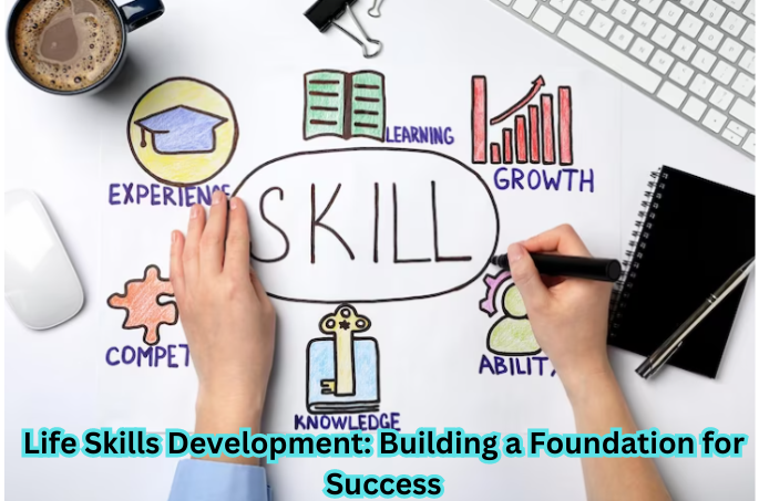 "Illustration depicting the key elements of life skills development for success."