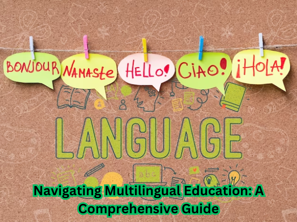 "Diverse group of students engaged in multilingual education activities."